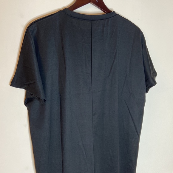 🆕 Black Front Pocket Short Sleeve T-Shirt Dress - Picture 9 of 11